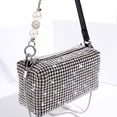 thumbnail image 3 of Bolso Hobo de diamantes para mujer, bolso de hombro de lujo, bolso de cuero PU brillante, bolso Hobo para mujer 2022 oso de fresa Electrónica, 3 of 3