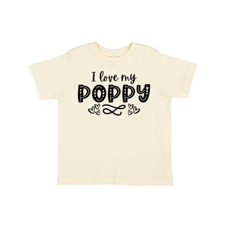 

Inktastic I Love My Poppy with Hearts Gift Toddler Boy or Toddler Girl T-Shirt