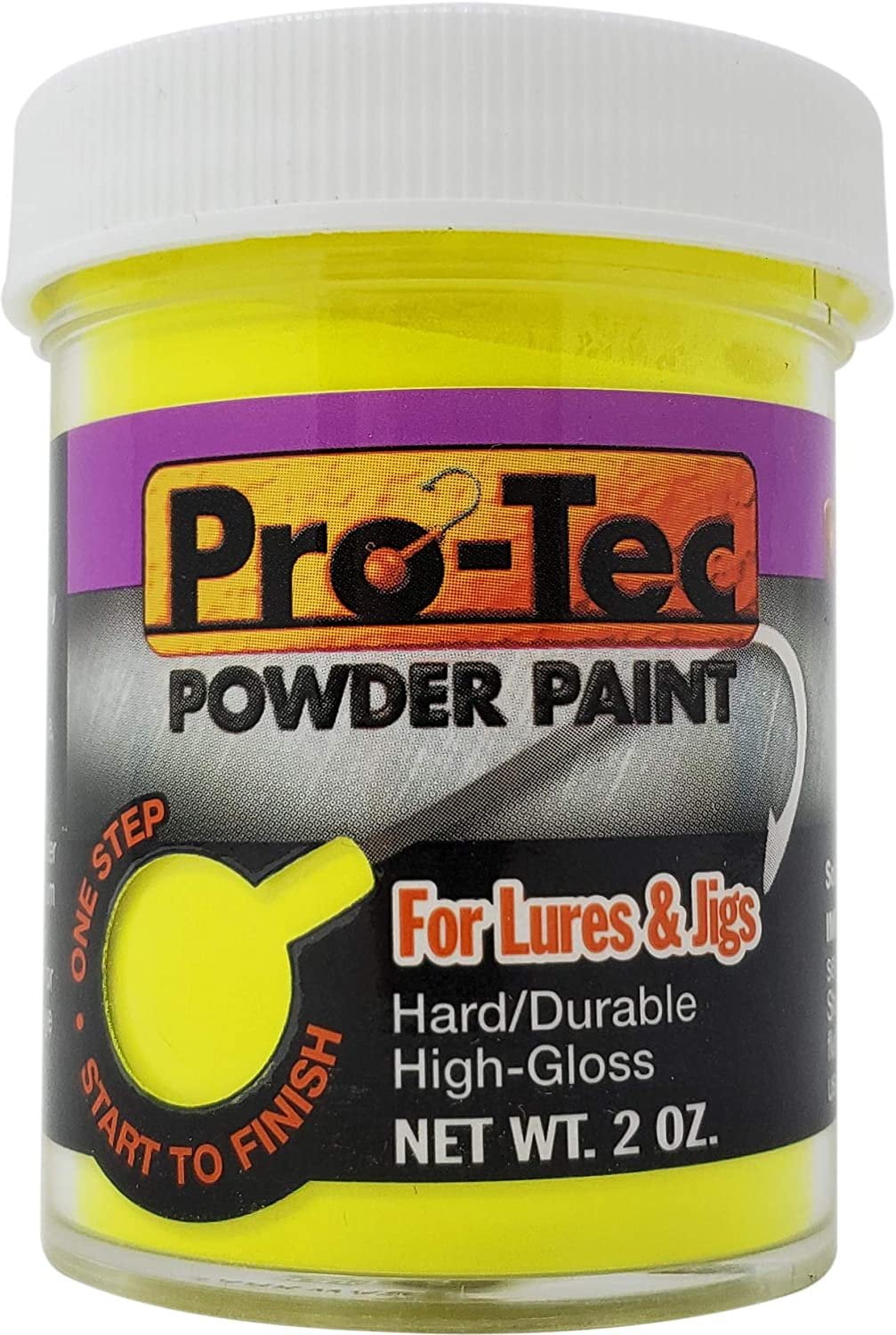 Pro-Tec Jigs and Lures Powder Paints, Jig Head Fishing Paint, Fishing Lure  Paint - High Gloss Powder Coating Paint, 2 Ounces 