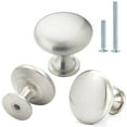 thumbnail image 3 of Ingeniuso Kitchen Cabinet Round Knobs, Satin Nickel Finish- 1 inch Diameter, 100 Grams, 3 of 7
