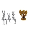 thumbnail image 1 of Escultura De Conejito Y Familia, Figura De Animal, Estatua Central, Adorno Para Escritorio, Mesa, Estantería, Armario, Decoración Para El Hogar Y La Oficina, Regalo, 1 of 8