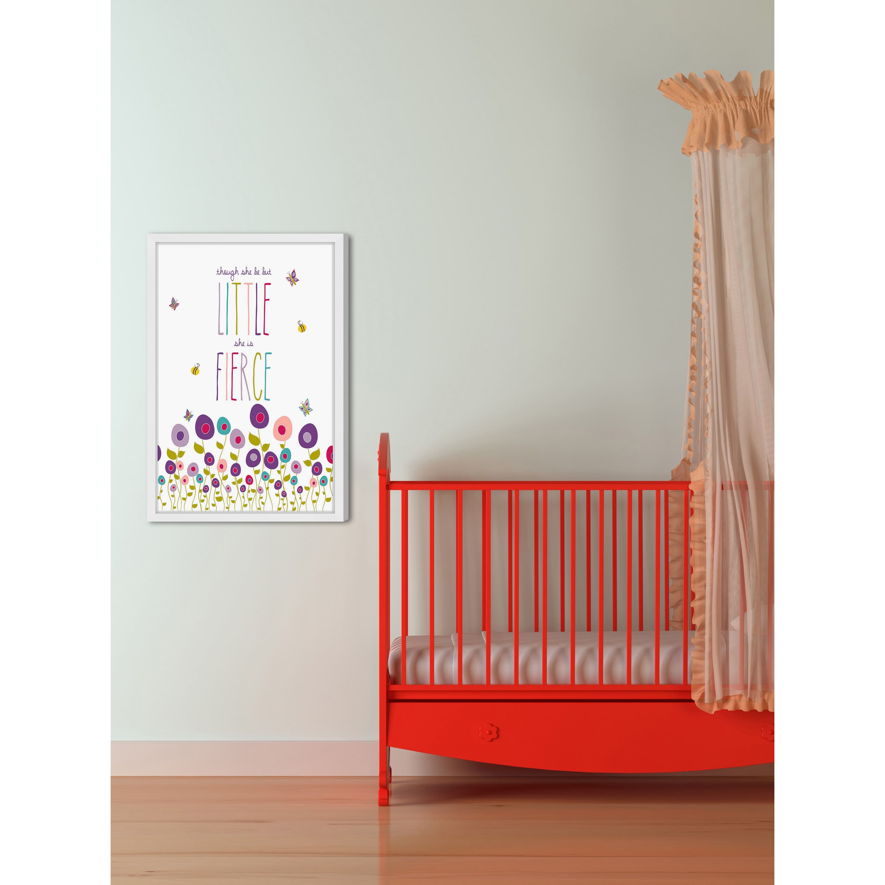 Marmont Hill "Little But Fierce" by Karen Zukowski Framed Painting Print