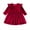 Red, variant on IDOPIP Toddler Baby Girls Velvet Tutu Dress Ruffle Long Sleeve Princess Pageant Party Wedding Dresses Fall Winter Clothes Infant Kids Birthday Holiday Playwear Dresses Outfits