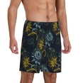 thumbnail image 2 of Kdxio Sunflowers Print Mens Sleep Shorts Bottoms Soft Comfy Pajama Wear Pants with Drawstring Pockets, 2 of 7