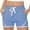 Blue, variant on Biker Ladies Shorts Running Pockets Clothes Athletic Slim Sexy Shorts for Women,Blue,L