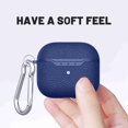 thumbnail image 4 of Dteck Case Compatible for Airpods 3 2021 3rd Generation Case Cover for Women Men Premium Skin Silicone Full Protective Case Cover for Airpod 3 Gen with Keychain, Blue, 4 of 5