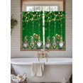 thumbnail image 4 of St. Patrick's Day Bathroom Window Curtain, Spring Shamrock Gnomes Balloons Flag Green Light Filtering Coffee Kitchen Curtains, Bedroom Living Room Curtains 2 Panel 84"x54", 4 of 6