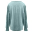 thumbnail image 4 of UKAP Ladies Knit Cardigan Long Sleeve Knitted Sweaters Winter Warm Sweater Basic Chic Tops Light Green XL, 4 of 5