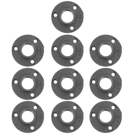 

10pcs Floor Flange Fixed Base Malleable Decorative Cast Iron Fittings