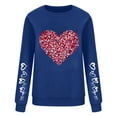 thumbnail image 3 of PNTUTB Women's Fall Winter Fashion Printing Long Sleeve Round Neck Casual Loose Hoodless Sweatshirts, 3 of 4