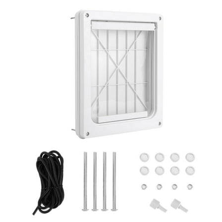Window Dogs Cats Pet Screen Gate Flap Passing Freely Double Side for Lockable Durablity Closing Porch Inside