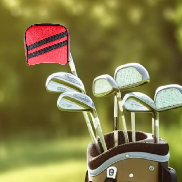 Funda para cabeza de palo de golf, funda para cabeza de palo de golf, regalo de moda, compacta para la mayoría Rojo