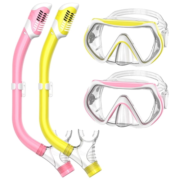 Equipo de Snorkel Forshine para Niños 6-14 Años con Snorkel Seco Superior