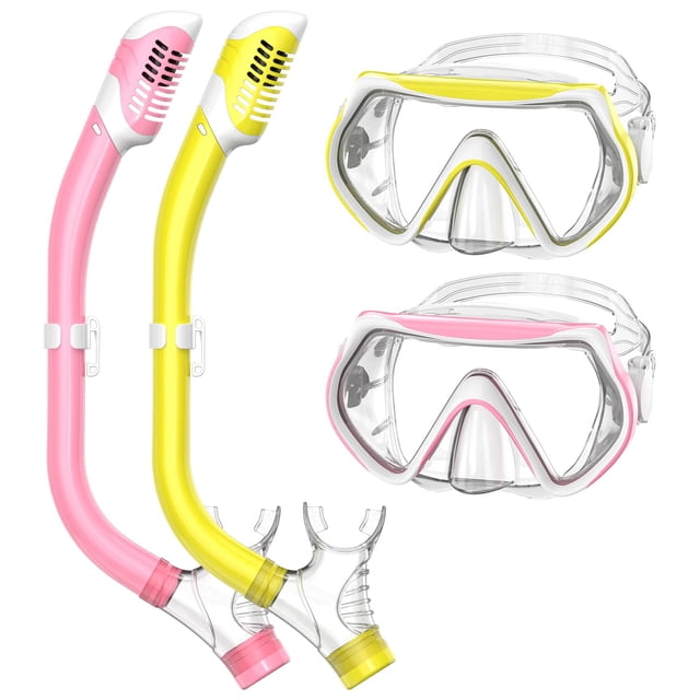 Equipo de Snorkel Forshine para Niños 6-14 Años con Snorkel Seco Superior