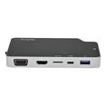 thumbnail image 3 of StarTech.com USB C Multiport Adapter, USB-C to 4K HDMI or VGA Display/Video/Monitor with 100W Power Delivery Pass-through, 10Gbps USB Hub, MicroSD, Ethernet, USB 3.1 Gen 2 Type-C Mini Dock - Works w/ Thunderbolt 3 (CDP2HVGUASPD) - Docking station - USB-C 3.1 Gen 2 / Thunderbolt 3 - HDMI, VGA - 1GbE, 3 of 11