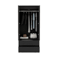 thumbnail image 5 of Newboti Furniture Austin 2 Drawers Armoire, Double Door, Hanging Rod -Black 30830, 5 of 7