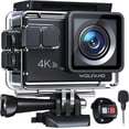 thumbnail image 1 of WOLFANG Cámara Deportiva, GA100 4K 30FPS videocámara WiFi de 20MP, Cámara subacuática 40M con micrófono Dual, Mando a Distancia, EIS antivibración, batería 2x1050mAh, Varios Accesorios, 1 of 5