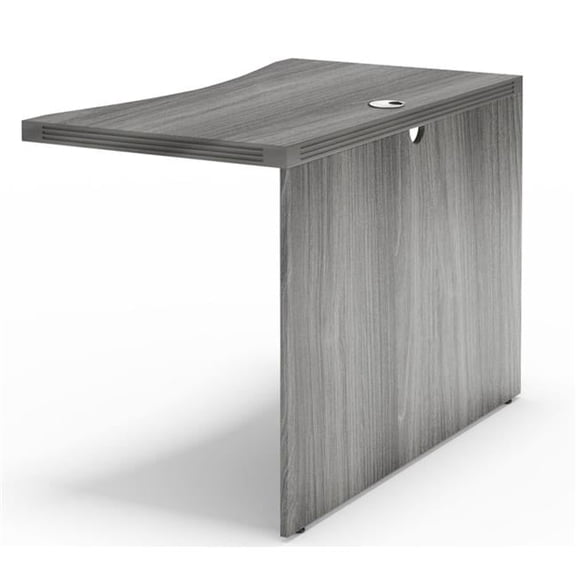 42 in. Aberdeen Series Curved Bridge, Grey Steel