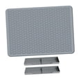 thumbnail image 3 of Tapete para secar platos, cubierta para estufa, fácil de limpiar y secar, escurridor de platos multiusos para cocina. Gris, 3 of 9