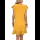 thumbnail image 3 of Vestidos de Verano para Mujer, Cuello en V, Corta, Dobladillo con Volantes, Vestido Camisero Amarillo L, 3 of 8