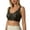 Black, variant on SAZBJOJN Bralettes for Women Soft Stretchy Daily Wear Push Up Bra Breathable Comfort Wireless Printed Bras for Women Light Support Full Coverage No Underwire Bra Size 34 Brown