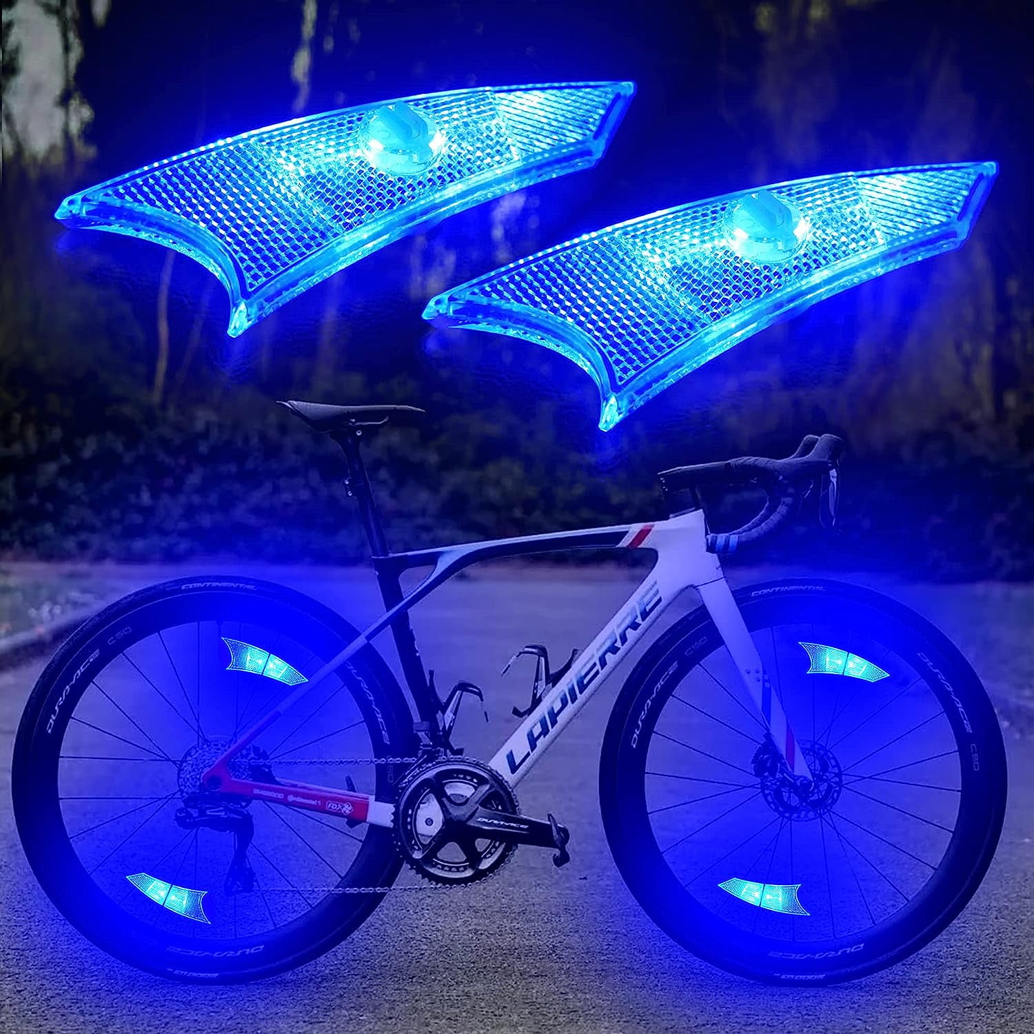 HandReed LED Bike Wheel Lights,4 Pack,Bicycle Spoke Lights with