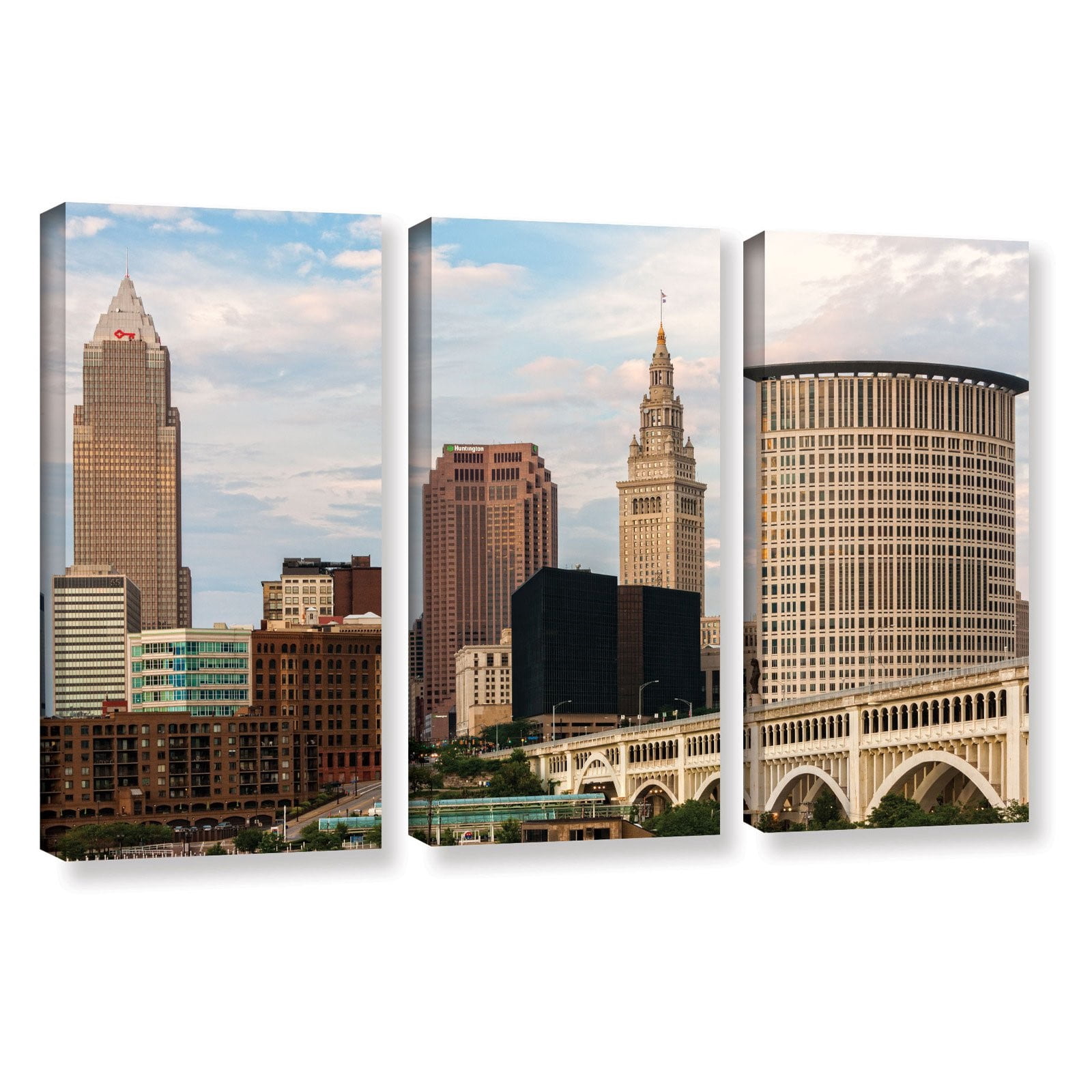 Cody York "Cleveland 9" Floater-Framed Gallery-Wrapped Canvas