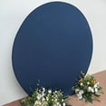 thumbnail image 4 of BalsaCircle 7.5 feet Navy Blue Fitted Spandex Round Wedding Backdrop Stand Cover Wedding Party Event, 4 of 7