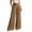 Khaki, variant on Lmnyox Wide Leg Pants for Women Baggy Elastic High Waist Palazzo Trousers Comfy Stretchy Dress Pants with Pockets