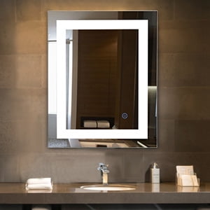 Led Lights Wall Mounted Bathroom Lighted Mirror Vanity Dimmable W Touch On Led Lights Wall Mounted Bathroom Lighted Mirror Vanity Dimmable W Touch On