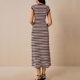 thumbnail image 7 of Wowcloth Beach Dress for Women, Waist-Defining Solid Color Crochet Knit Strappy V-Neck Maxi Dress for Summer Vacation and Beach Party, 7 of 7
