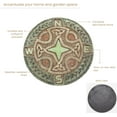 thumbnail image 5 of Bits and Pieces 10” Glow-in-The-Dark Celtic Compass Decorative Yard Beautiful Lawn & Garden Stone, 5 of 7