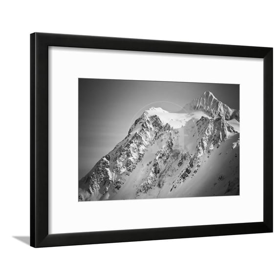 Ski Tracks And Clearing On The Shuksan Arm Near Mount Baker Ski Area Washington, Framed Art Print Wall Art by Jay Goodrich Sold by Art.Com