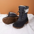 thumbnail image 5 of Pennysue Women's Waterproof Snow Booties Gray Warm Mid-Tube Winter Boots Size 8, 5 of 5