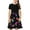 Multicolor, variant on JoyHoop Girls Tie Dye Dress Clothes Kids Short Sleeve School Twirly Skater Dress Size 4-14 Years