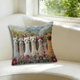 thumbnail image 5 of Soft 3D Alpaca Print Pillow Cover with Hidden Zipper - Flock Fabric Decorative Cushion Case for Sofa and Living Room, 5 of 6