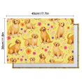 thumbnail image 6 of Golden Retrievers and Pioneer Flower Summer Placemats Table Placemats Set Of 4-Linen Kitchen Washable Placemats Table Mats 12x18 Inch Non-Slip Heat Resistant, 6 of 6