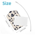 thumbnail image 3 of PhooArto 2 PCS Luggage Tag for Suitcase Bag Tags for Backpacks Baggage Handbag School Instrument Tag Label, Skull and Anchor Pattern, 3 of 5
