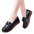 thumbnail image 3 of NOKIO Comfortable Women'S Flats Stylish Women'S Breathable Fashion Sneakers Women Comfort Walking Flat Loafer Slip On Leather Loafer Comfortable Flat Shoes Outdoor Driving Shoes, 3 of 7