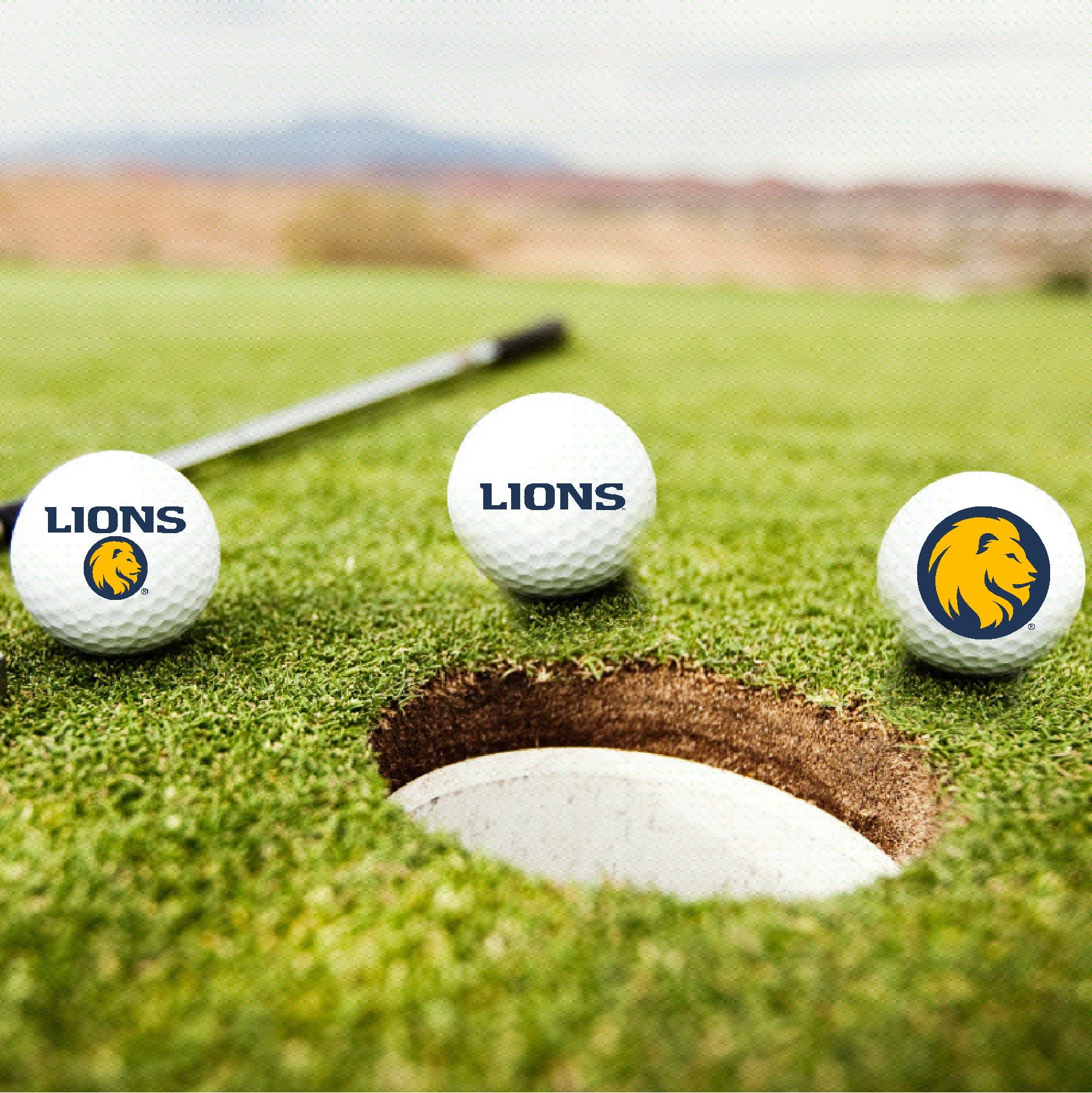Texas A&M University-Commerce Lions Logo Edition Taylormade Distance+ Golf Balls 12-Pack (Dozen)