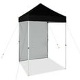 thumbnail image 3 of EAGLE PEAK Straight Leg Outdoor Portable Canopy Tent with One Removable Sunwall 5 x 5 ft, Carry Bag Included, Black, 3 of 11