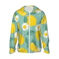 thumbnail image 1 of Balery Lemons Chamomile Flowers And Leaves Sudadera ligera de manga larga con capucha y protección solar UPF 50+ para hombre y mujer, ideal para pesca y running-XX-Large, 1 of 7