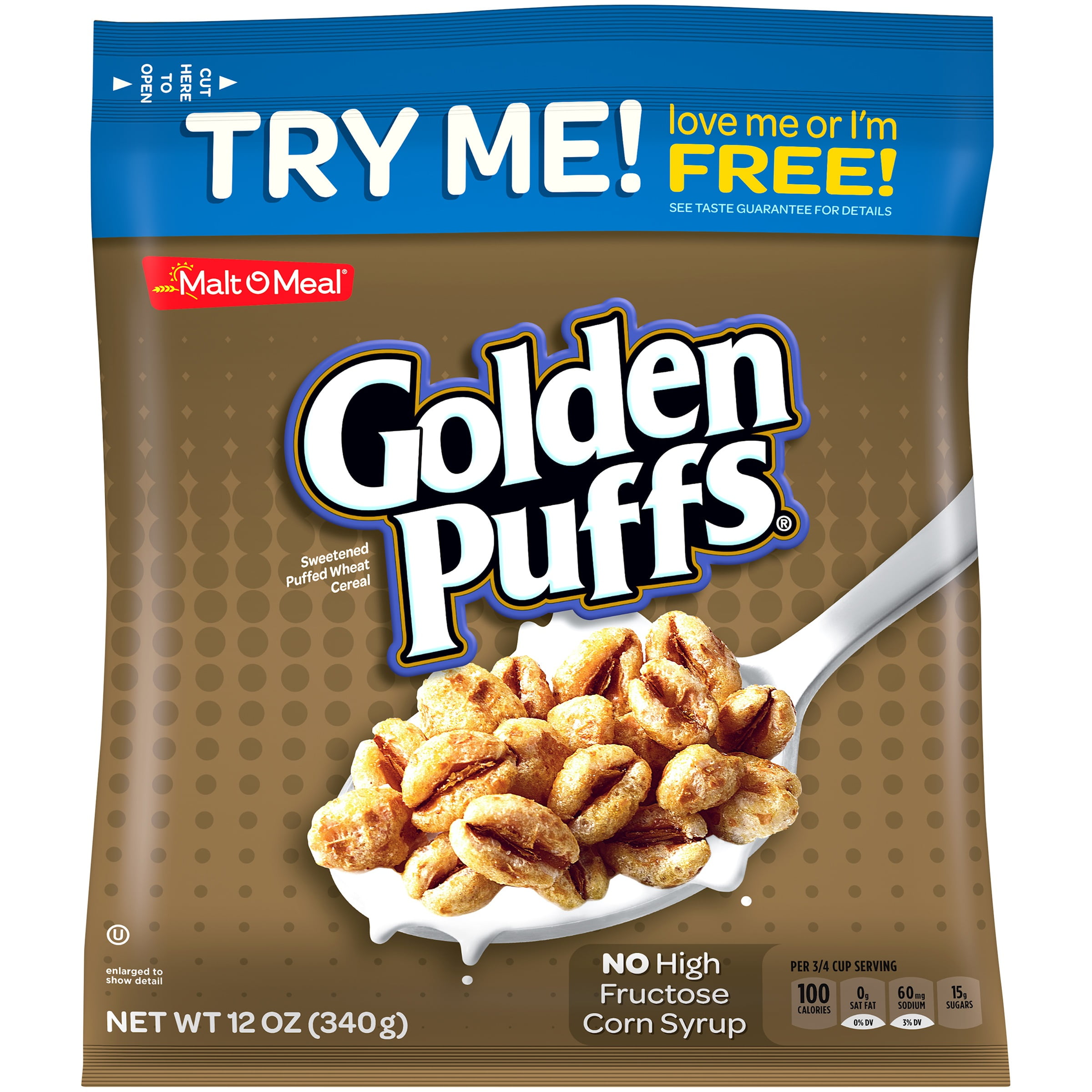 whole grain puff cereal