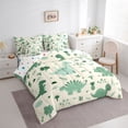 thumbnail image 3 of Homewish Green Dinosaur Animal Bedding Comforter Set 7-Piece, Kawaii Cartoon Style King Bedding Sets, Teens Kids Boys Girls Reversible Bed Sheets, Super Cozy Room Decor, 3 of 7