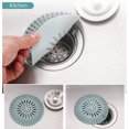 thumbnail image 4 of 5 tapones de silicona duraderos para el cabello, colador para fregadero de cocina, colador para fregadero, rejilla para fregadero de cocina, fácil de limpiar e instalar, apto para cocina y baño, 4 of 4
