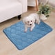 thumbnail image 4 of Almohadilla cálida para mascotas de invierno, para gatos y perros, colchón para perrera, resistente a arañazos y mordidas, lavable, esponjoso, 50*40cm - azul, 4 of 6