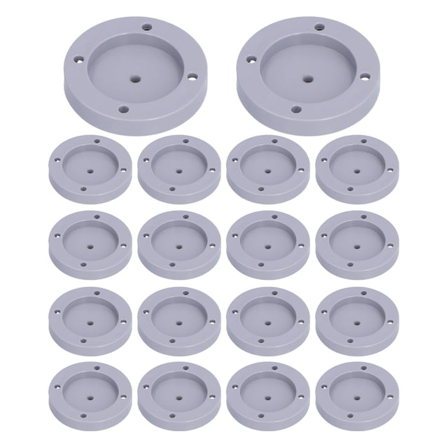 Almohadilla antivibración Jadeshay para pies de lavadora Fibra de resina Plástico Gris