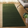 thumbnail image 2 of SAFAVIEH Revive Hyram Solid Polyester Runner Rug, Green, 2'3" x 10', 2 of 11