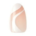 thumbnail image 4 of KISS imPRESS  Press on Nails, On My Mind, White, Medium Almond, 30 Count, 4 of 7