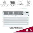 thumbnail image 4 of LG 11,200 BTU 230-Volt Through-the-Wall Air Conditioner with Heat and Remote, 4 of 5
